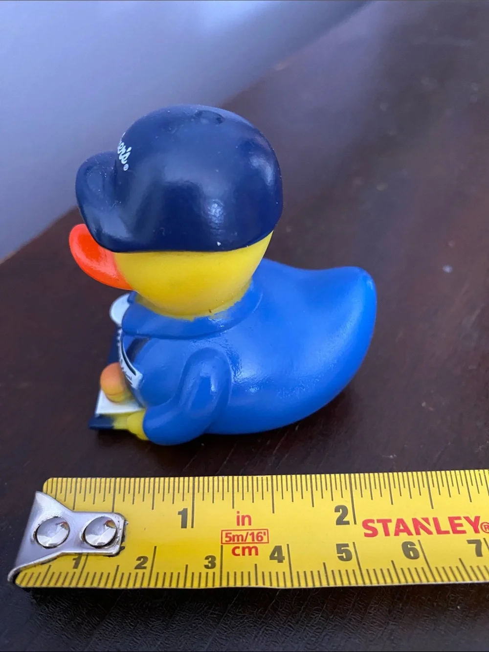 ! Culver's Employee Duck Collectible Figurine Doug & Lyn Blue Uniform Hat Plasti
